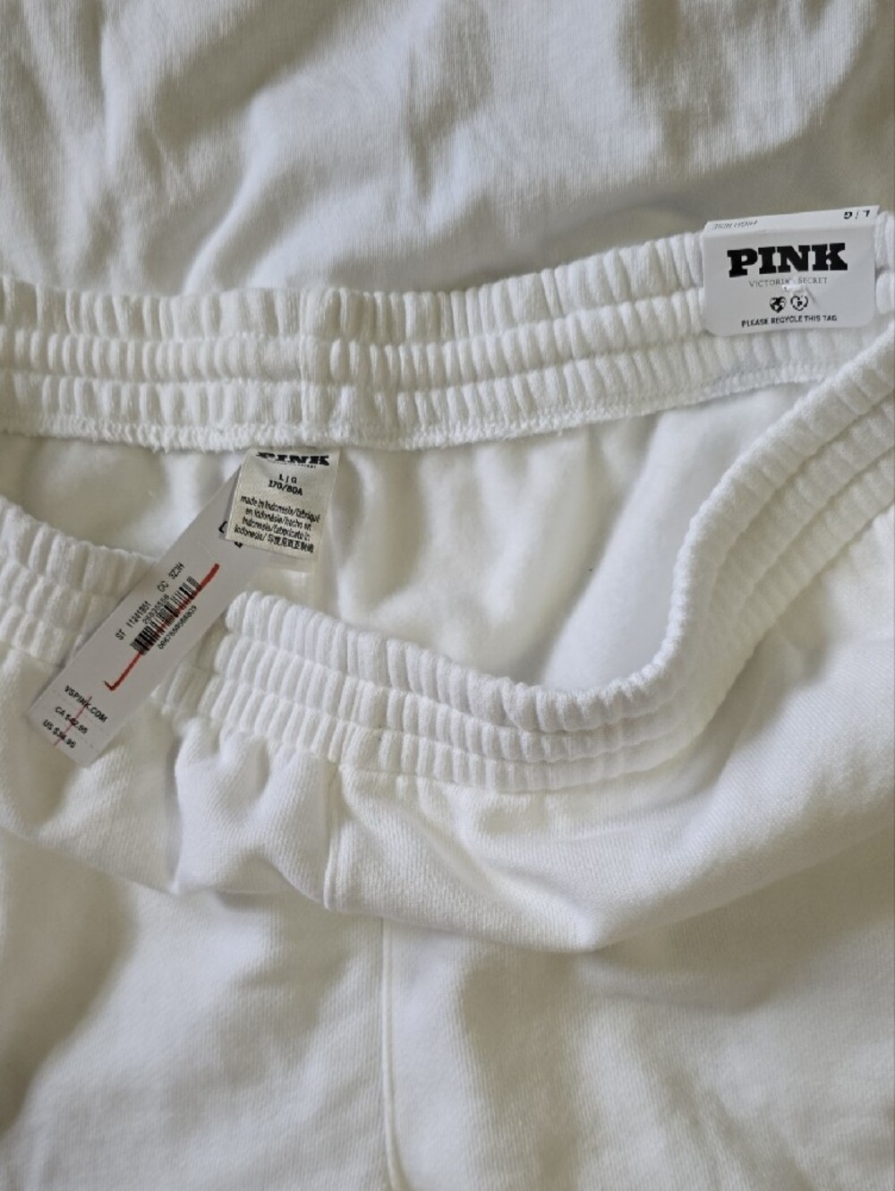 PINK Victoria's Secret White Beverly Hills California Tee & Shorts Set NWT - Picture 3 of 4